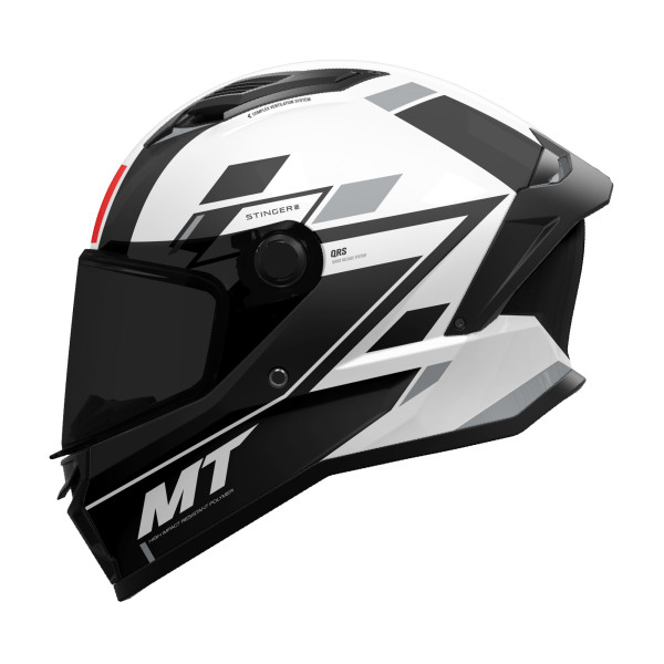 MT Helmets MT STINGER 2 ZIVZE A2 GLOSS BLK/WHT XS